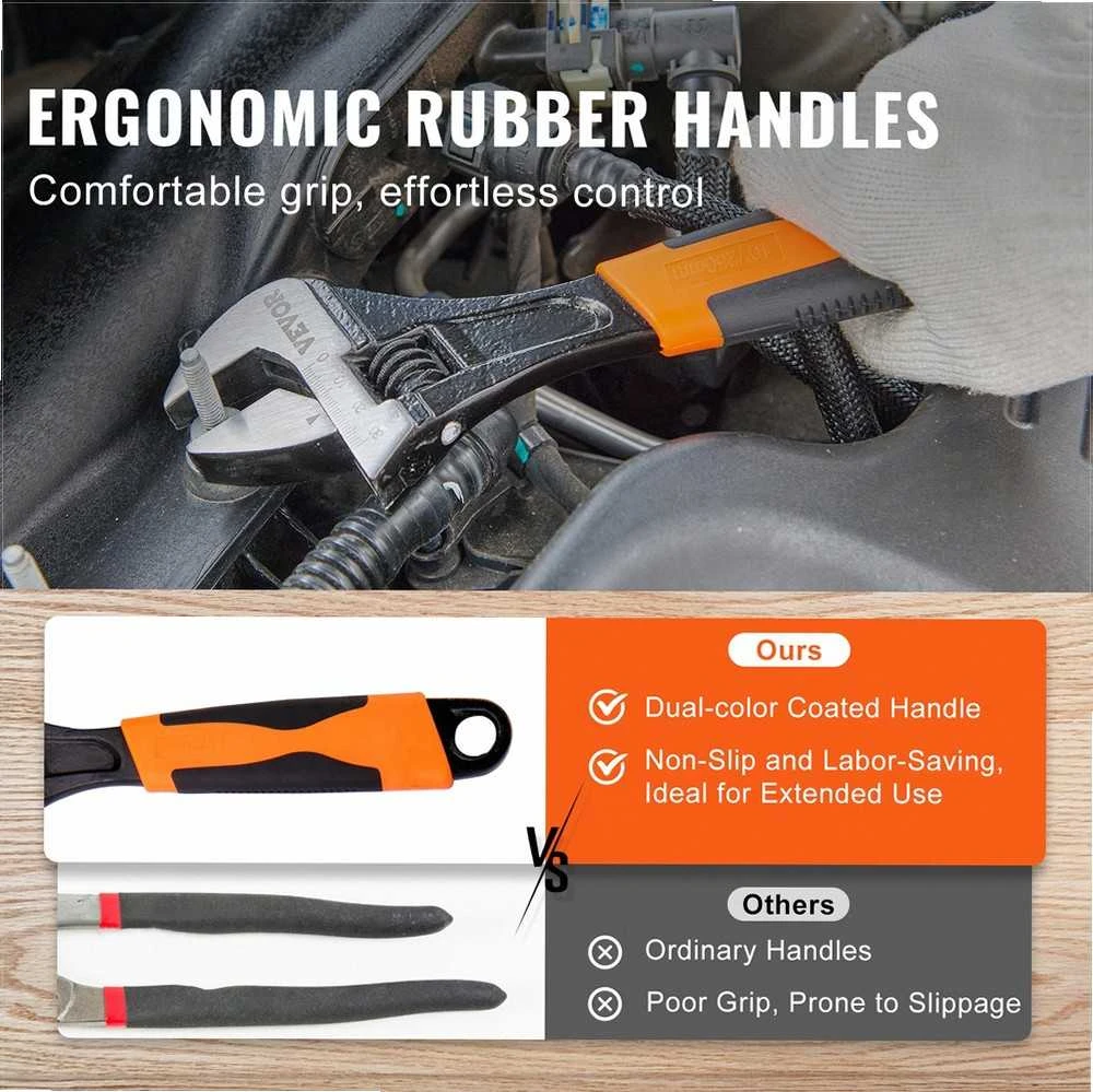 8 dalių anglinio plieno replių rinkinis universalioms užduotims, ergonomiškos rankenos, spyruoklinis mechanizmas, įrankių krepšys, įvairių dydžių replės ir veržliaraktis, montavimo įrankiai