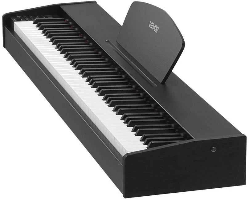 88 klavišų svertinis skaitmeninis pianinas, elektrinė klaviatūra su palaikymo pedalu, nešiojamas pianinas pradedantiesiems, MIDI klaviatūra, „Bluetooth“ pianinas