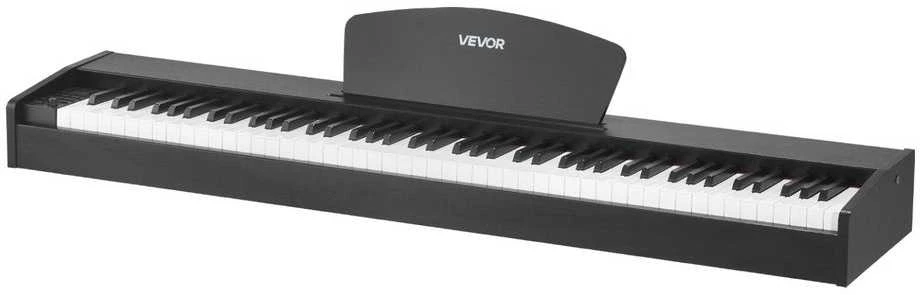 88 klavišų svertinis skaitmeninis pianinas, elektrinė klaviatūra su palaikymo pedalu, nešiojamas pianinas pradedantiesiems, MIDI klaviatūra, „Bluetooth“ pianinas