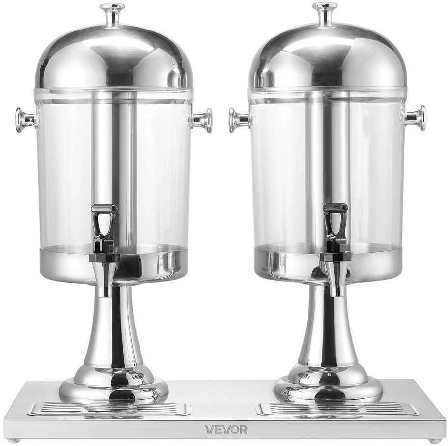 VEVOR Gėrimų dozatorius su čiaupu, 2 x 8 l