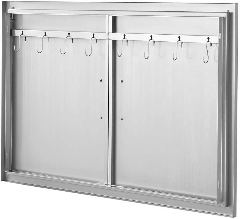 VEVOR 990x660 mm lauko virtuvės durys iš nerūdijančio plieno