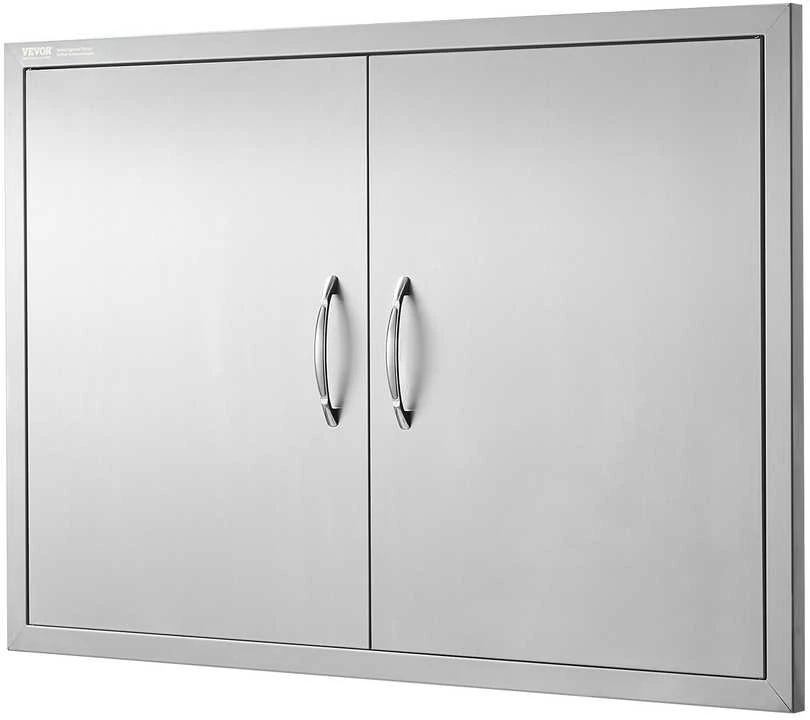 VEVOR 990x660 mm lauko virtuvės durys iš nerūdijančio plieno