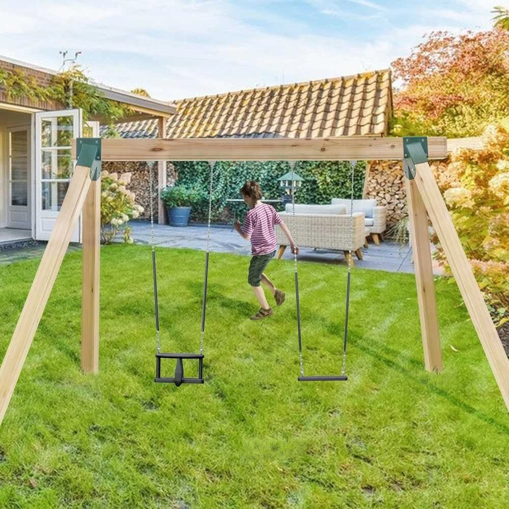 A-rėmio sūpynių laikiklio komplektas sunkiesiems darbams, anglies plieno tvirtinimo detalės sūpynėms, žaidimų aikštelės rėmų montavimas