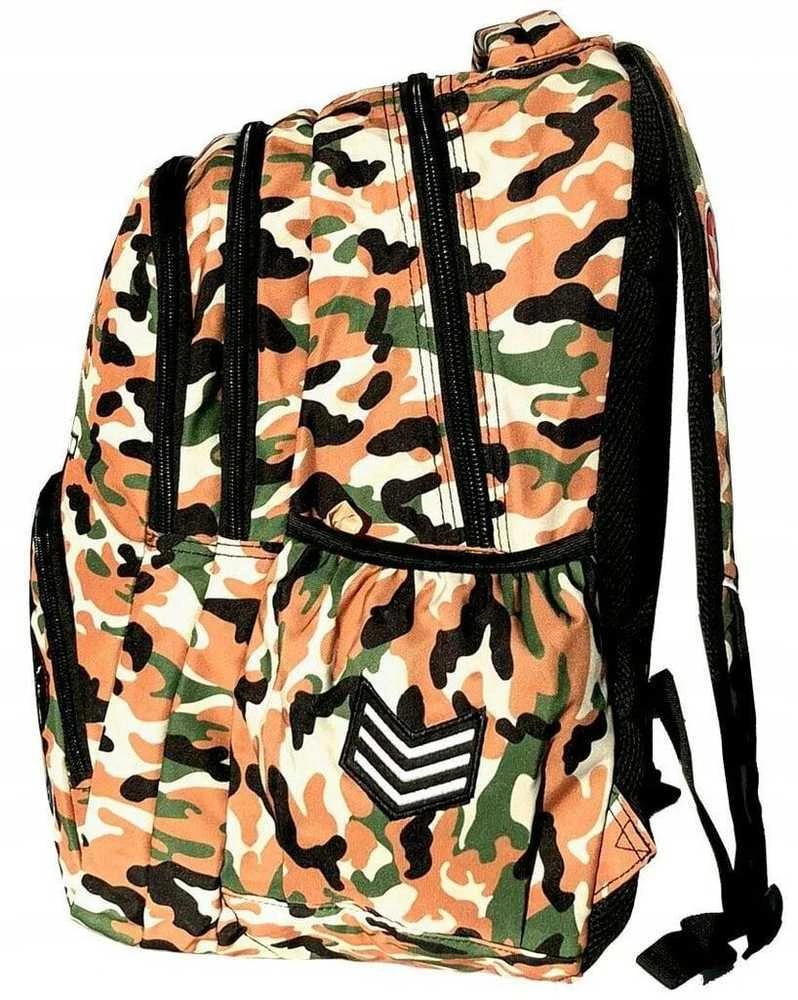Airborne Mokyklinė kuprinė, 30 L, ruda/žalia