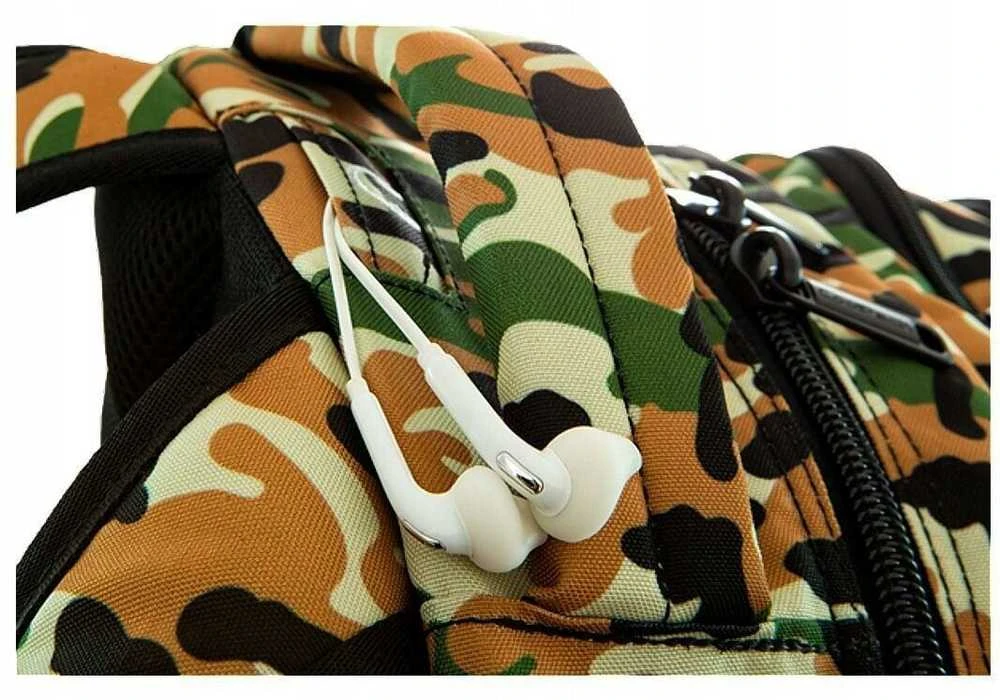 Airborne Mokyklinė kuprinė, 30 L, ruda/žalia