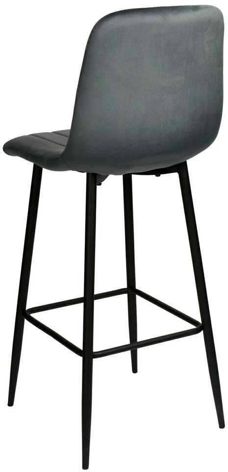 Aksominė baro kėdė, grafito, reguliuojamo aukščio, moderni, 110 cm, virtuvės, pusbario, valgomojo