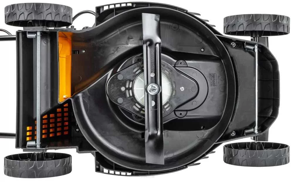 Akumuliatorinė vejapjovė, 20 V, 320 mm pjovimo plotis, su 2x 4 Ah akumuliatoriais, sodo priežiūrai, lengva naudoti