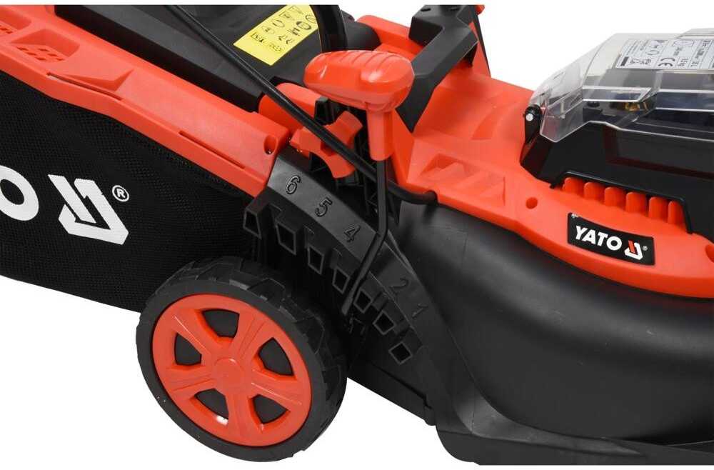 Akumuliatorinė vejapjovė Yato YT-85221; 2x18 V; (be akumuliatoriaus ir pakrovėjo)