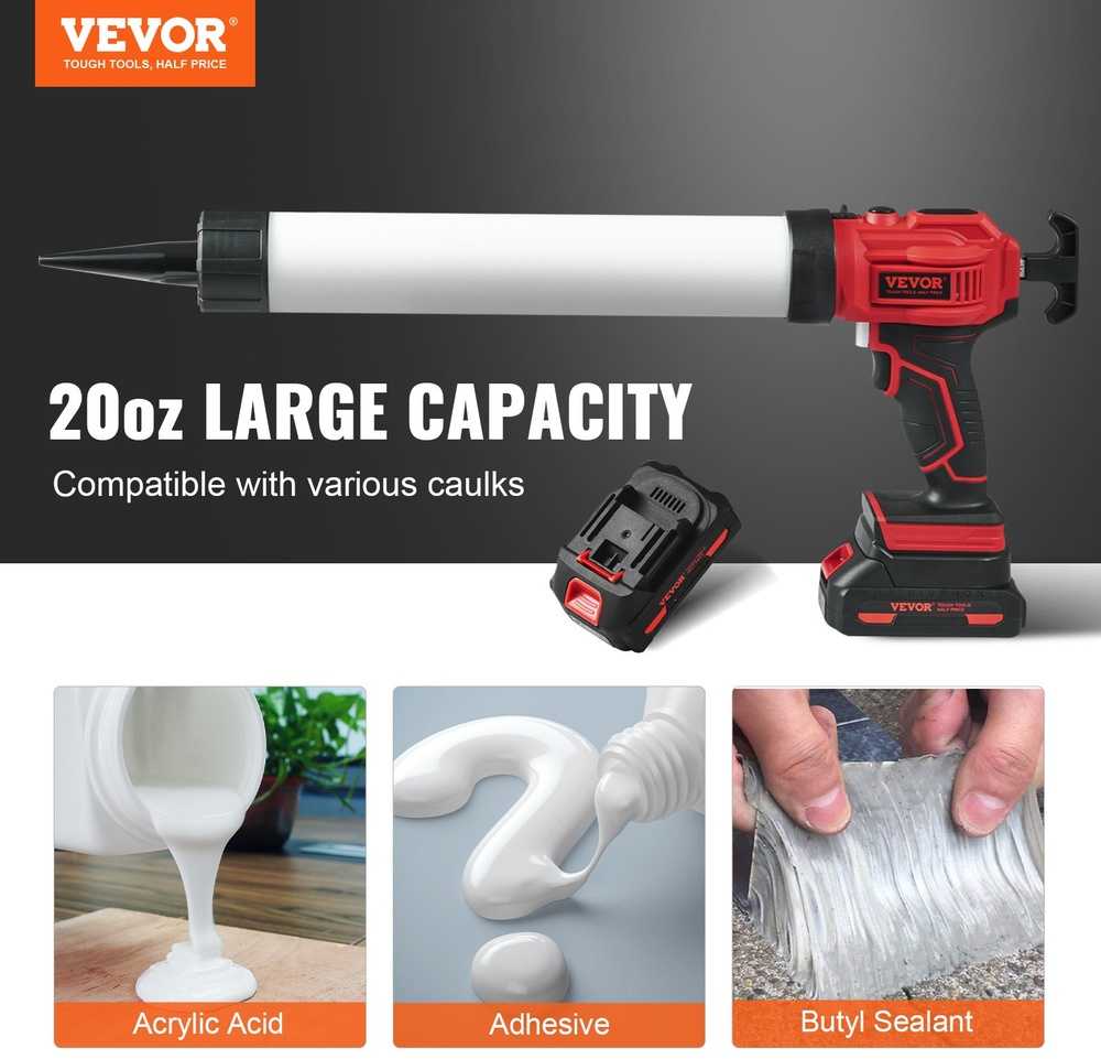 VEVOR 20V belaidis elektrinis glaisto pistoletas