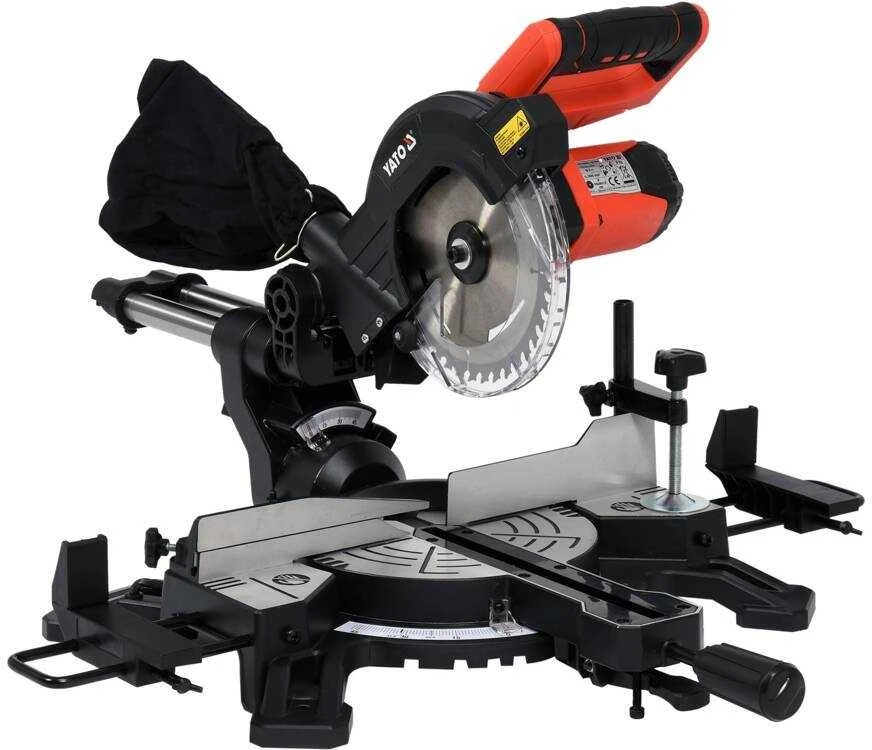 YATO MITER Pjūklas 18V 185mm SU PAŠAVIMU 1 x 4,0Ah + Įkroviklis