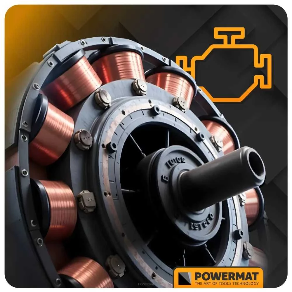 Akumuliatorinis kampinis šlifuoklis PowerMat, 21V Li-ion 125mm