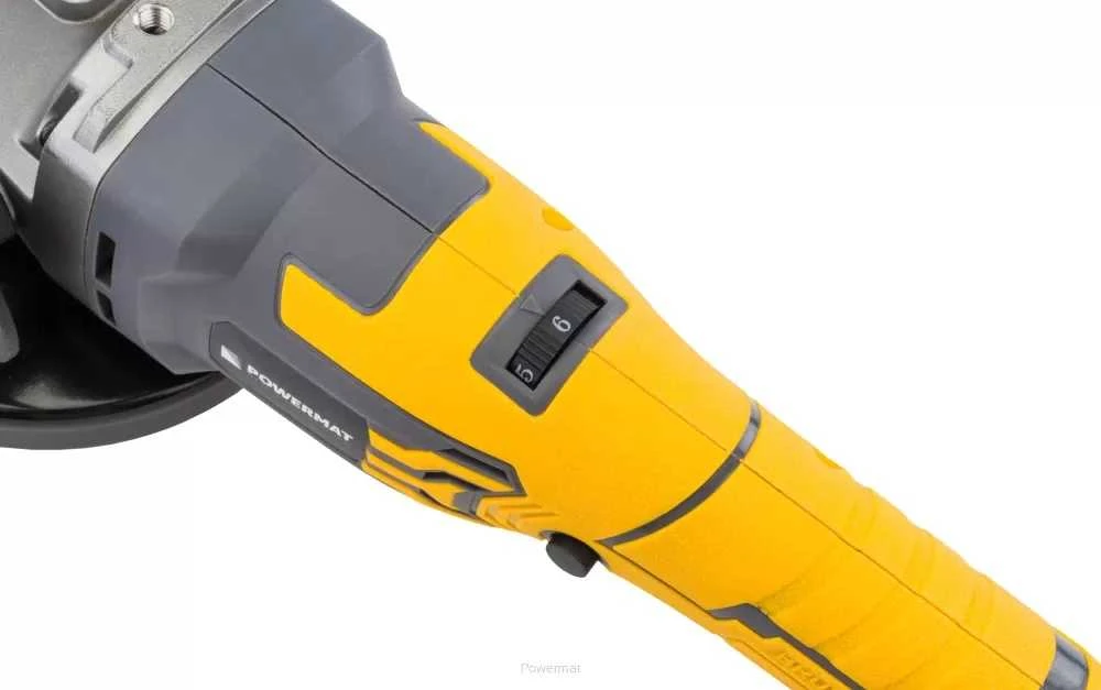 Akumuliatorinis kampinis šlifuoklis PowerMat, 21V Li-ion 125mm