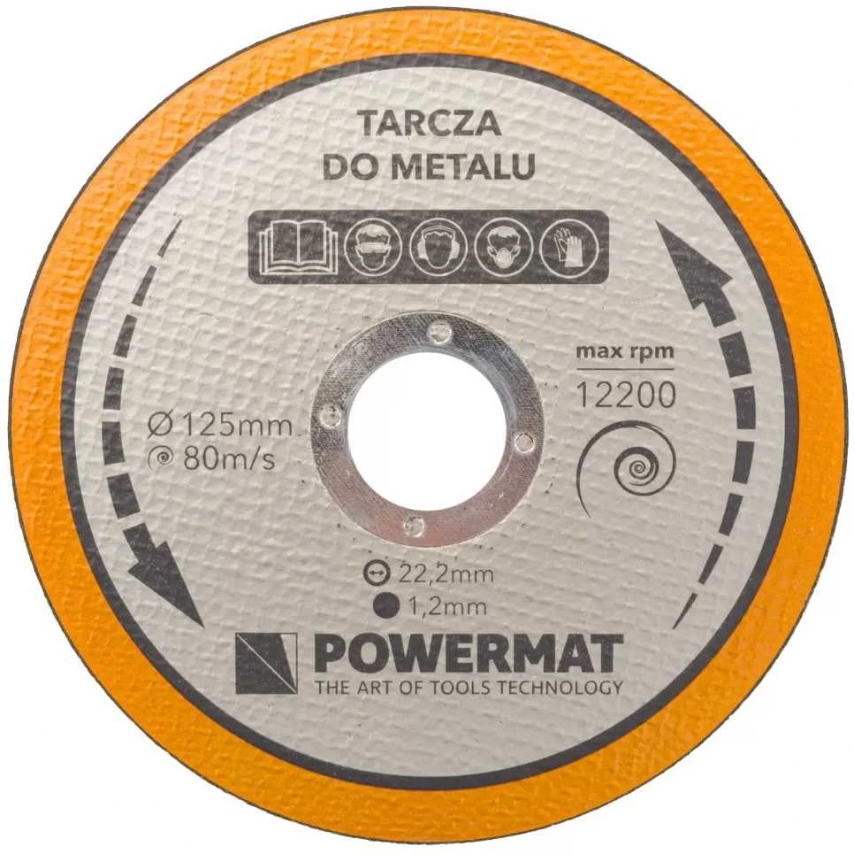 Akumuliatorinis kampinis šlifuoklis PowerMat, 21V Li-ion 125mm