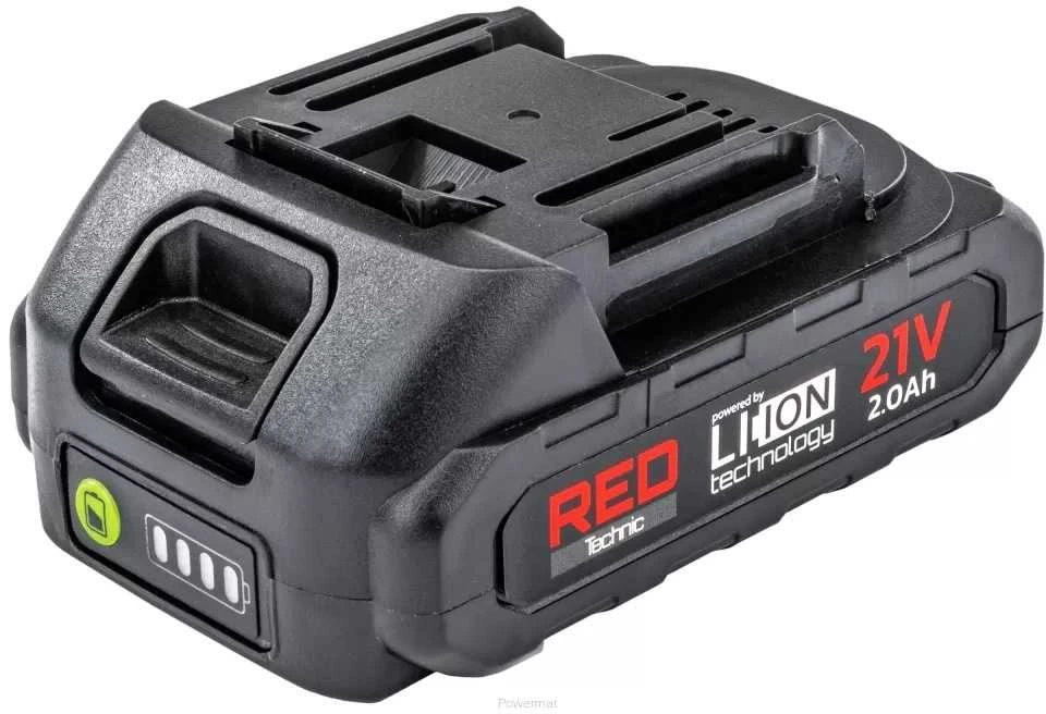 Red Technic Akumuliatorinis kampinis šlifuoklis Raudona Technic RTSZK0140, 21V Li-ion 125mm