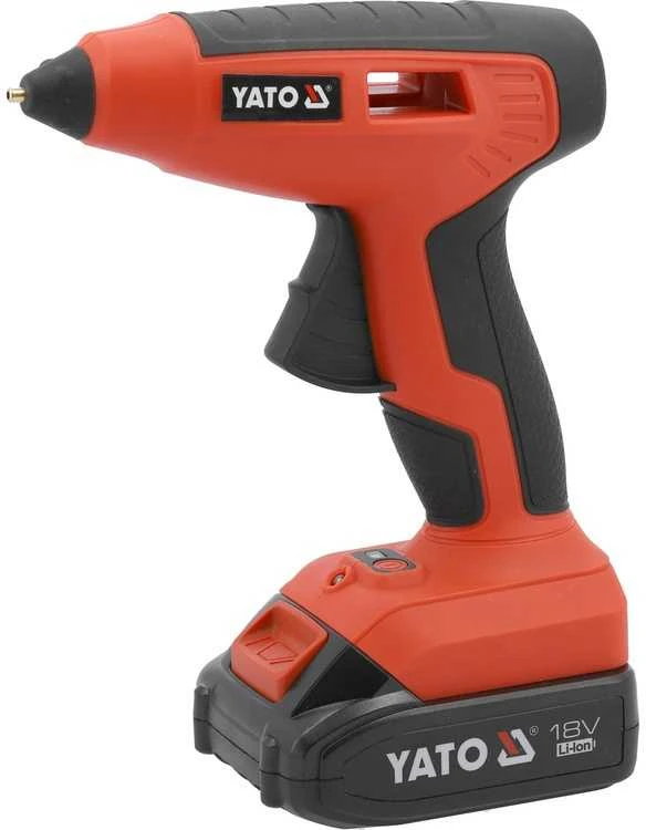 Akumuliatorinis klijų pistoletas 18V, 11mm, su baterija ir įkrovikliu, karšto lydalo pistoletas