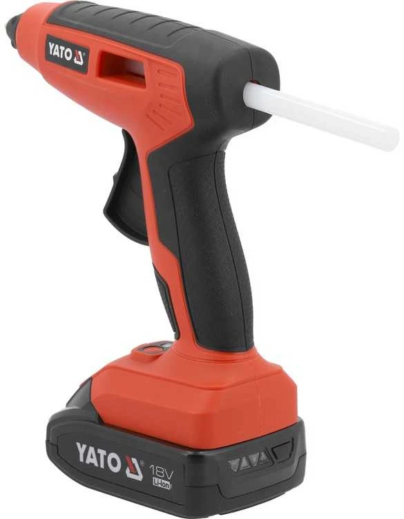 Akumuliatorinis klijų pistoletas 18V, 11mm, su baterija ir įkrovikliu, karšto lydalo pistoletas