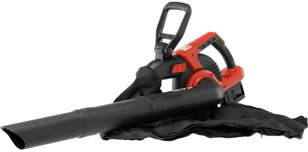Akumuliatorinis lapų pūstuvas ir siurblys su turbo funkcija, 45 l maišas, sodo lapų pūstuvas, elektrinis lapų siurblys
