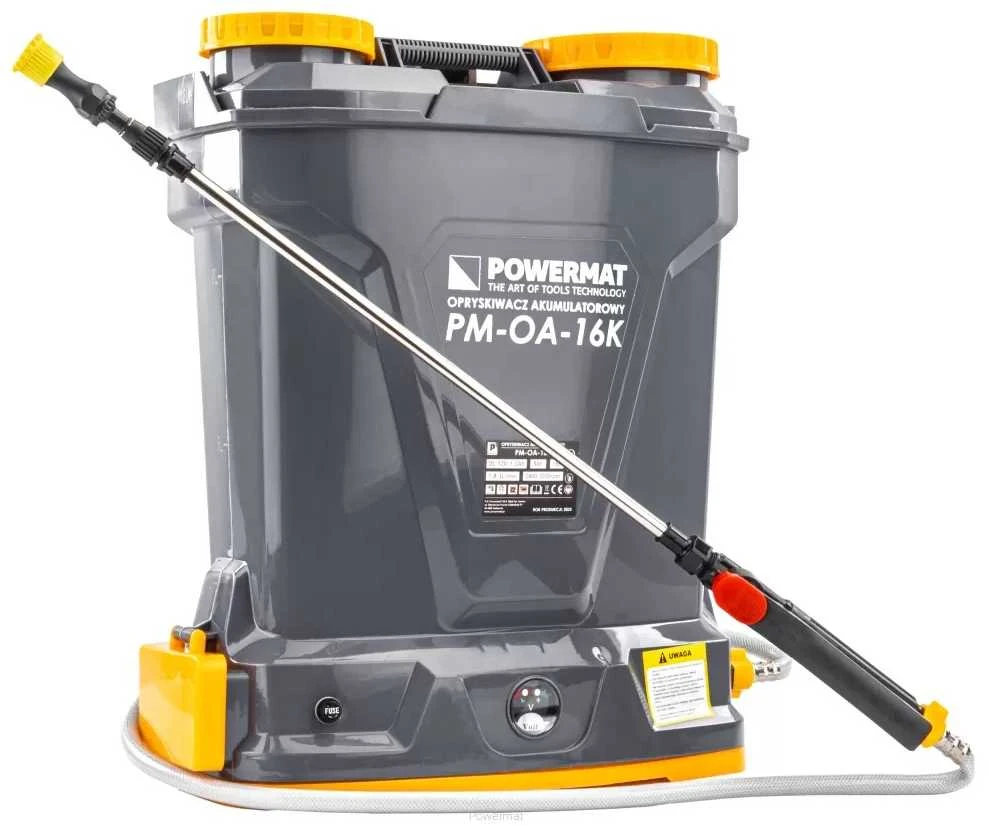 Akumuliatorinis purkštuvas su priedais 16L Powermat