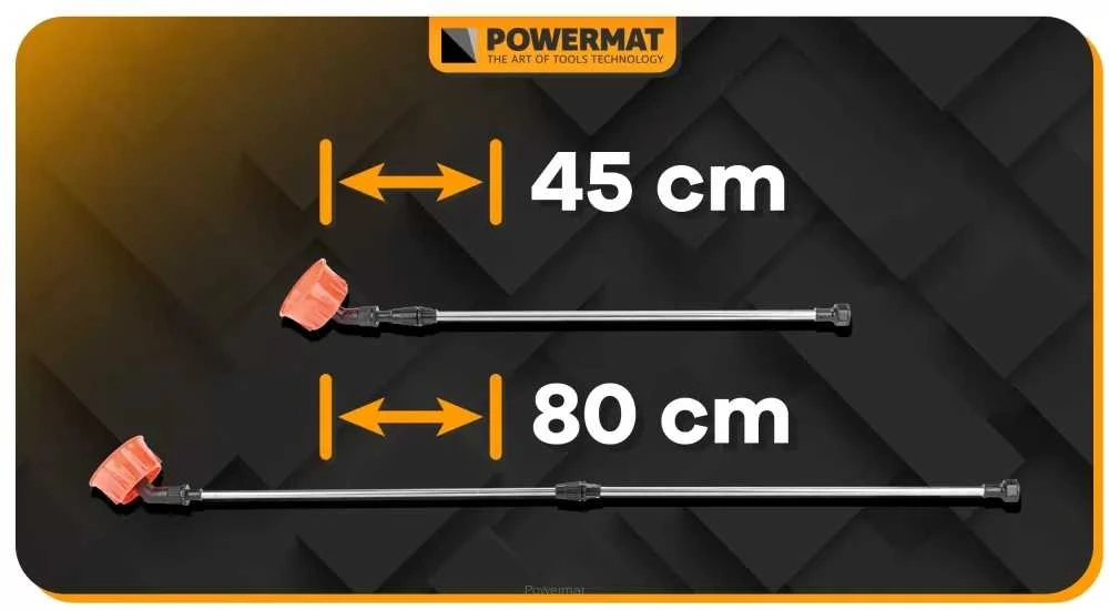 Akumuliatorinis purkštuvas su priedais 16L Powermat