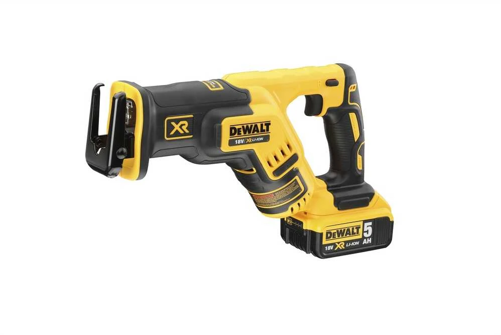 Akumuliatorinis tiesinis pjūklas DeWalt DCS367P2-QW; 18 V; 2x5,0 Ah akum.