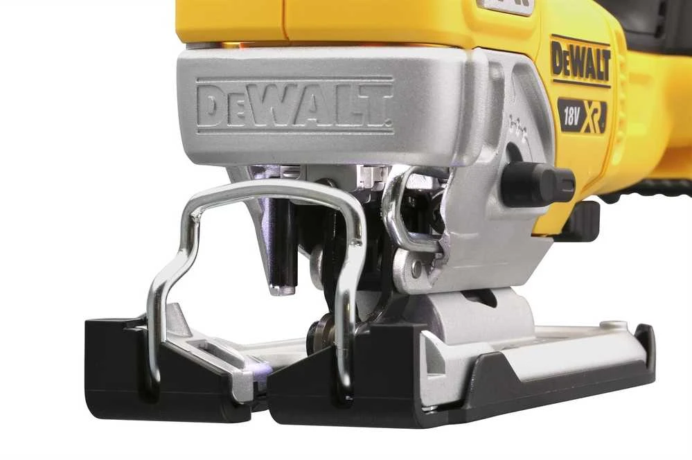 Akumuliatorinis siaurapjūklis DeWalt DCS334P2-QW; 18 V; 2x5,0 Ah akum.