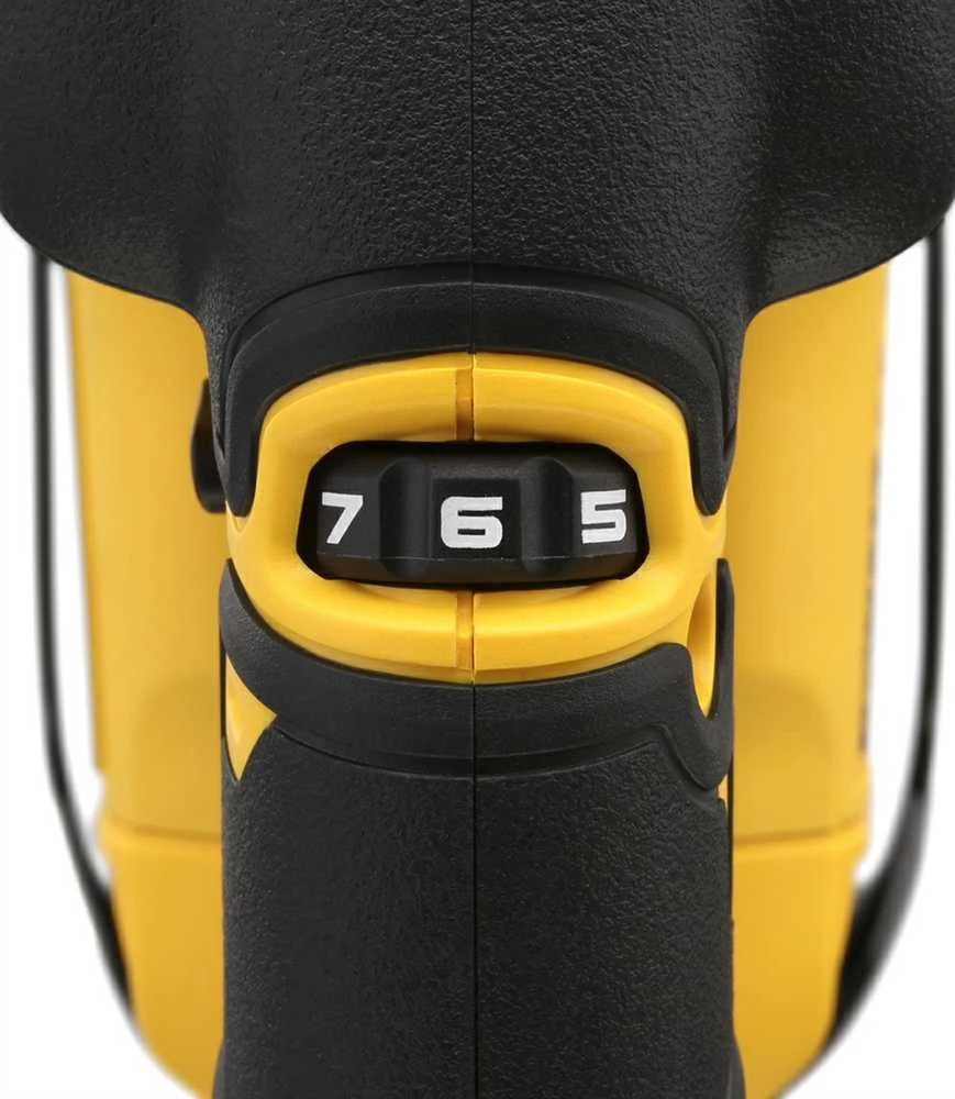 Akumuliatorinis siaurapjūklis DeWalt DCS334P2-QW; 18 V; 2x5,0 Ah akum.