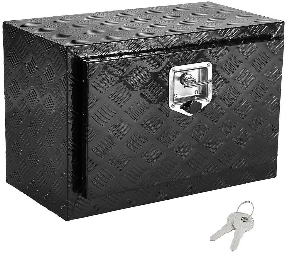 Aliuminio įrankių dėžė sunkvežimiui, priekabai, RV, 24x12x14 colių, po kėbulu, tvirta, daiktadėžė, įrankių saugykla