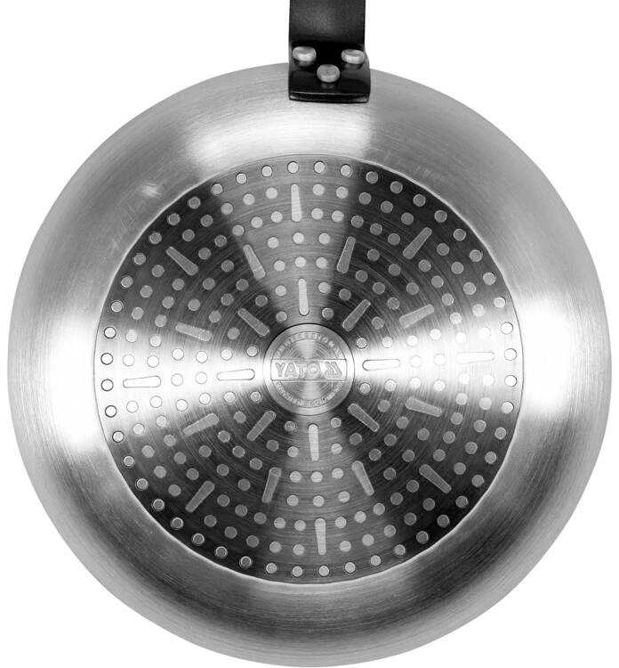 Yato Aliuminio keptuvė, 28 cm, su nelimpančia PTFE danga, skirta indukcinėms kaitlentėms