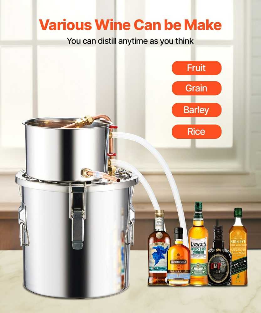 VEVOR 3 galonų koperis vandens ir alkoholio distiliavimui