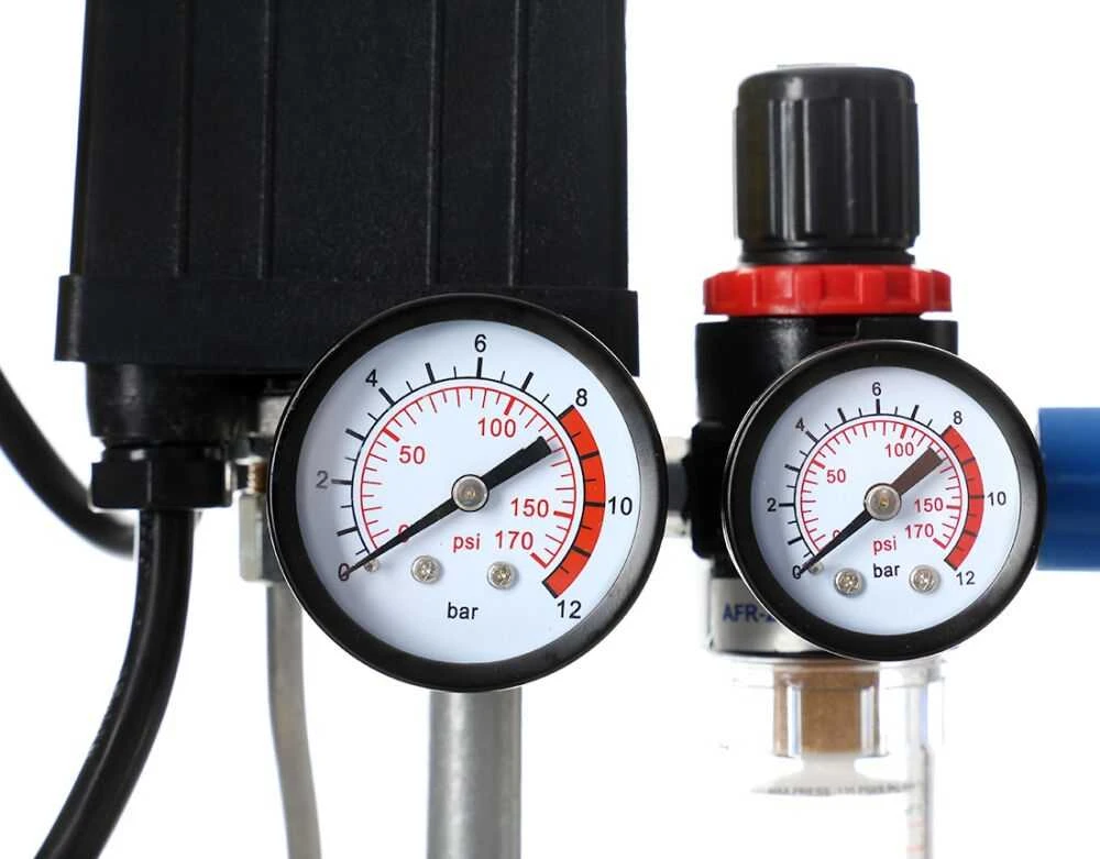 Alyvinis kompresorius, 50L talpos bakas, didelio našumo oro kompresorius garažui ir dirbtuvėms, 3500W dviejų stūmoklių kompresorius, pramoninis oro kompresorius