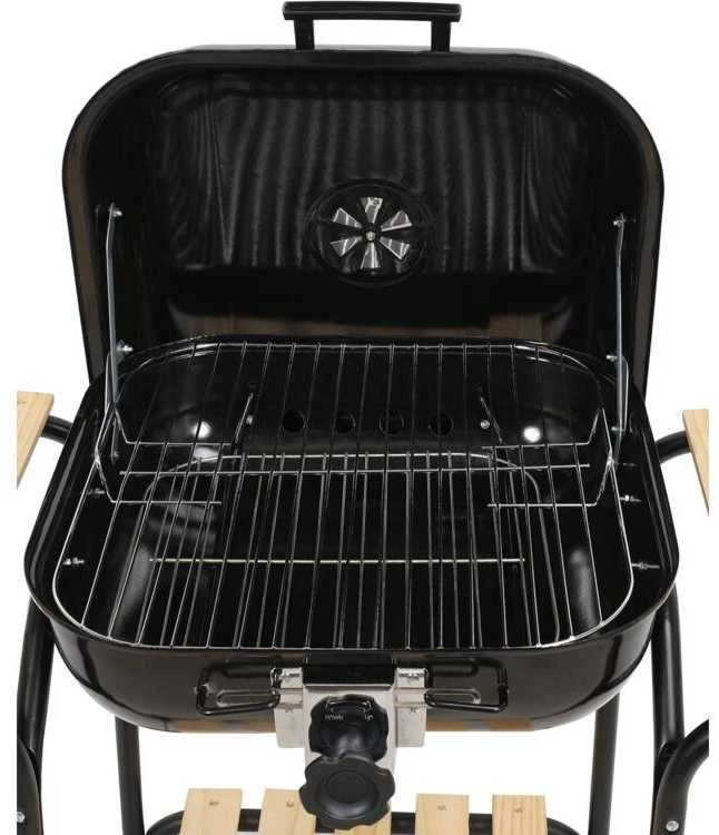 Lund Anglies grilis su dangčiu, grotelių reguliavimu, BBQ nešiojamas
