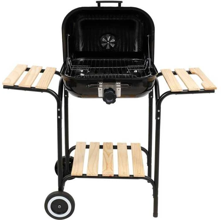 Lund Anglies grilis su dangčiu, grotelių reguliavimu, BBQ nešiojamas