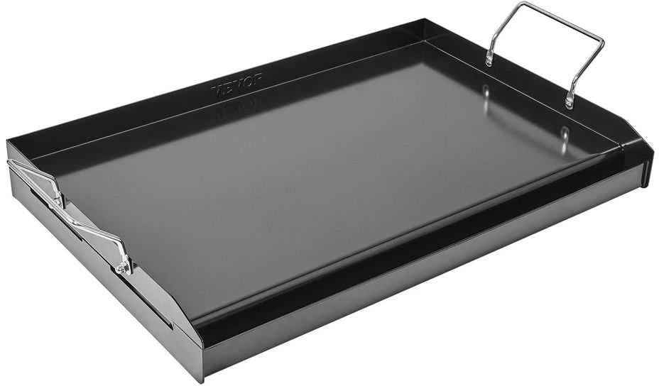 Anglinio Plieno Kepimo Plokštė, Universali Plokščia Viršutinė Plokštė BBQ, Teppanyaki, Nešiojami Šeimos Indai, Stovyklavimo Kepimo Plokštė, 61x40.6 cm Stačiakampė Kepimo Plokštė