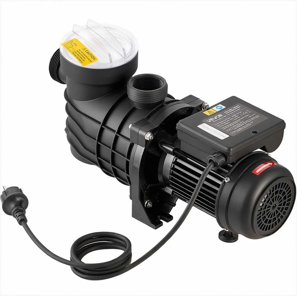 Antžeminio baseino siurblys, 250 W vieno greičio siurblys baseinams ir SPA, su filtro krepšeliu, plaukimo baseino cirkuliacinis siurblys, masažinės vonios siurblys, vandens filtravimo įranga