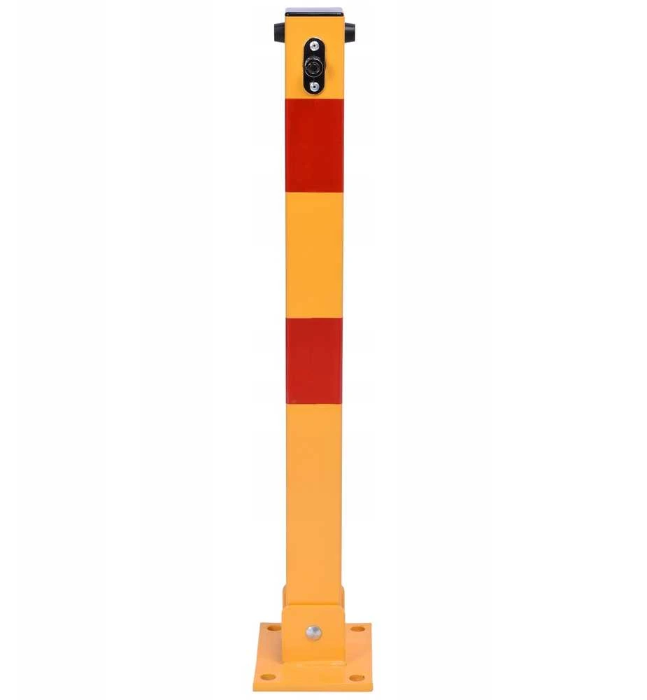 Apsauginis užtvaras 60 cm, sulankstomas, 3 raktai, plieno, parkavimo stulpelis, užraktas automobiliui