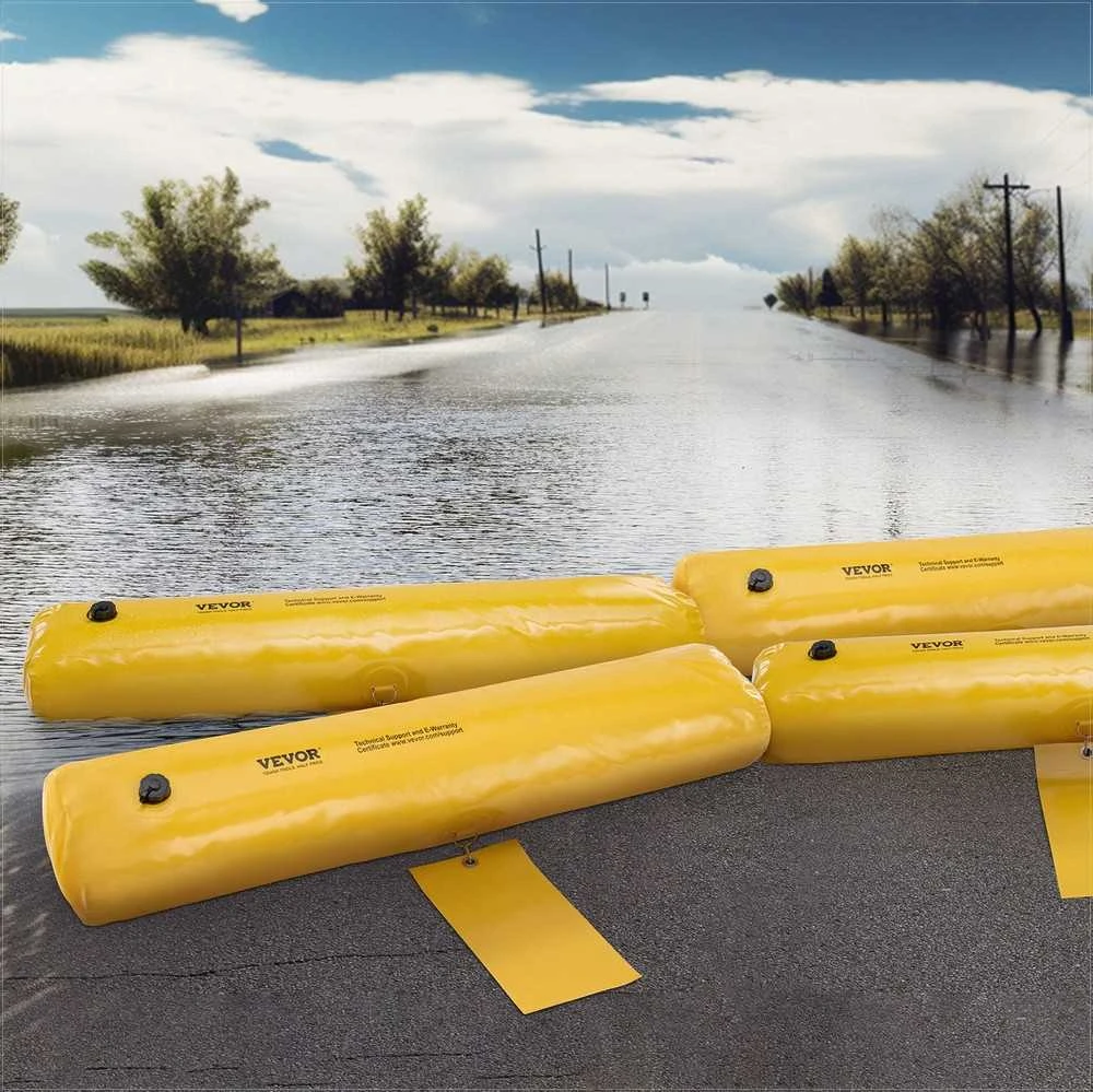 Apsaugos nuo potvynių maišai, alternatyva smėlio maišams namų apsaugai, nešiojamas PVC vandens barjeras, 4 dalių apsaugos nuo vandens rinkinys, užtvaras nuo užliejimo