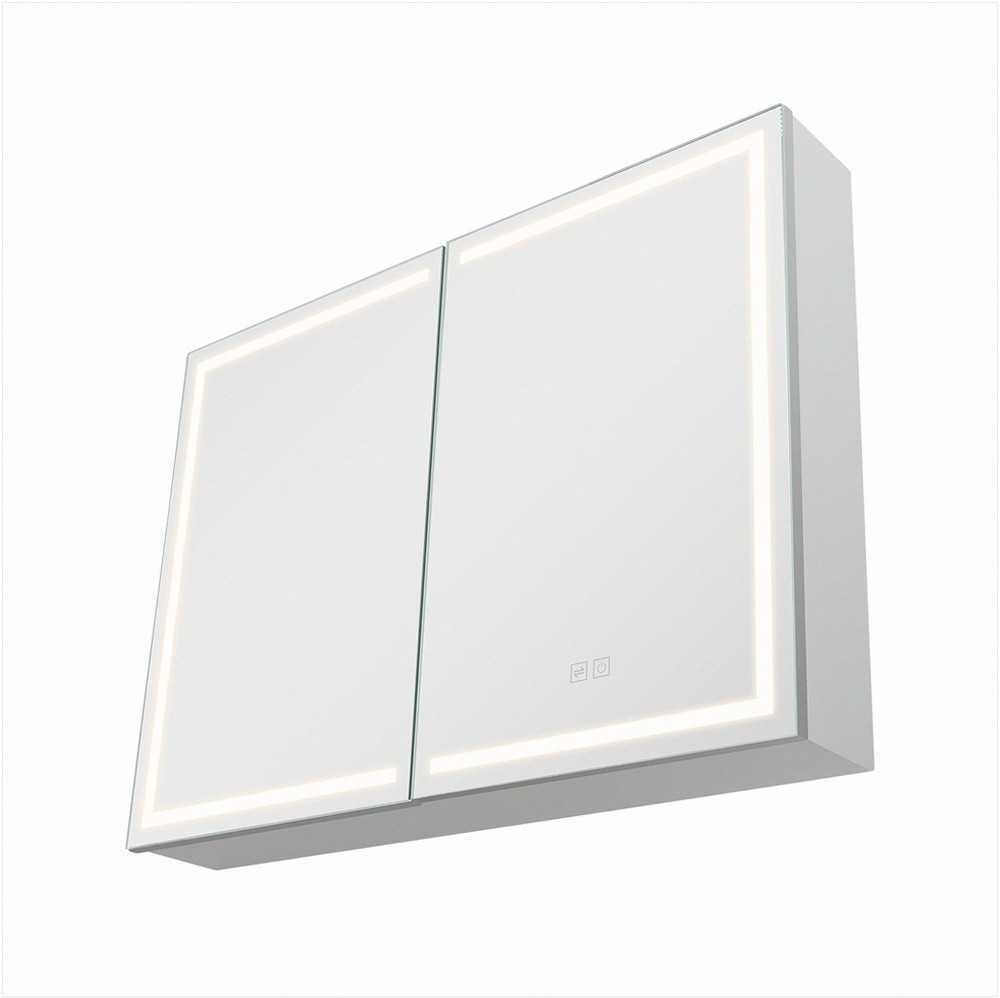 VEVOR Apšviesta vaistų spintelė su HD veidrodžiu 60 x 80 cm