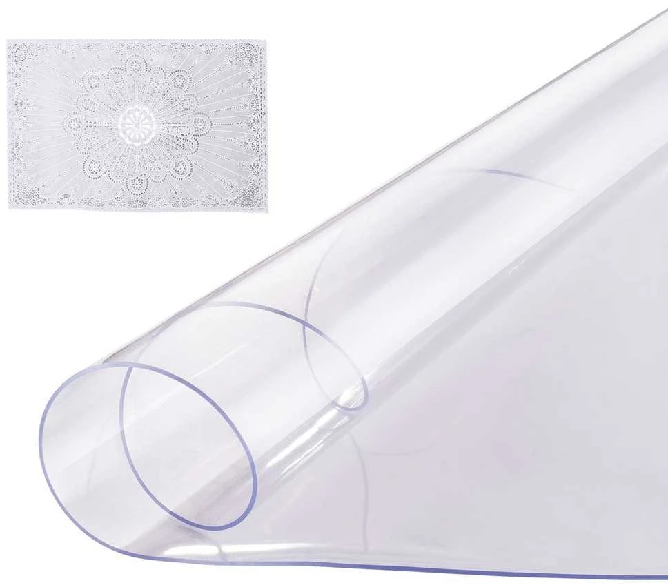 VEVOR Apvalus PVC stalo apsaugas 2.0 mm