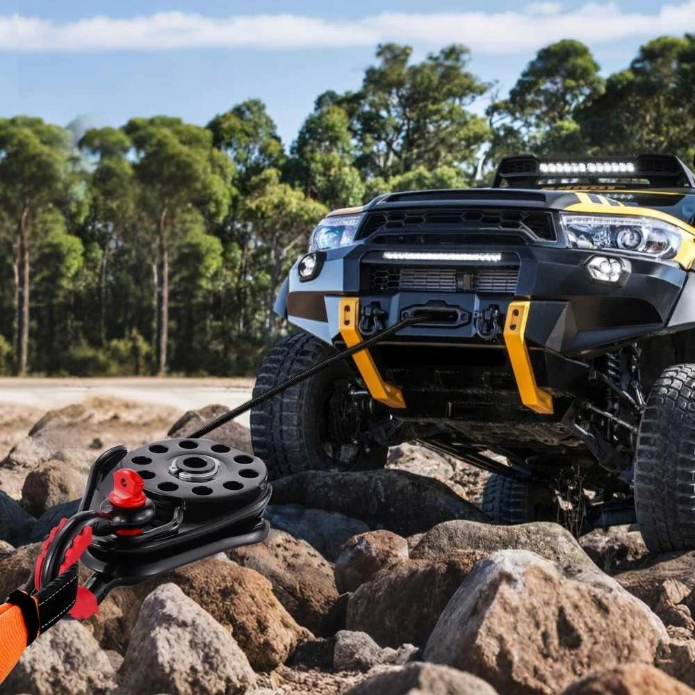 Atstatymo skriemulinis blokas ATV UTV, 14.5 tonos, sunkiosios paskirties skriemulinis blokas, gervės skriemulys