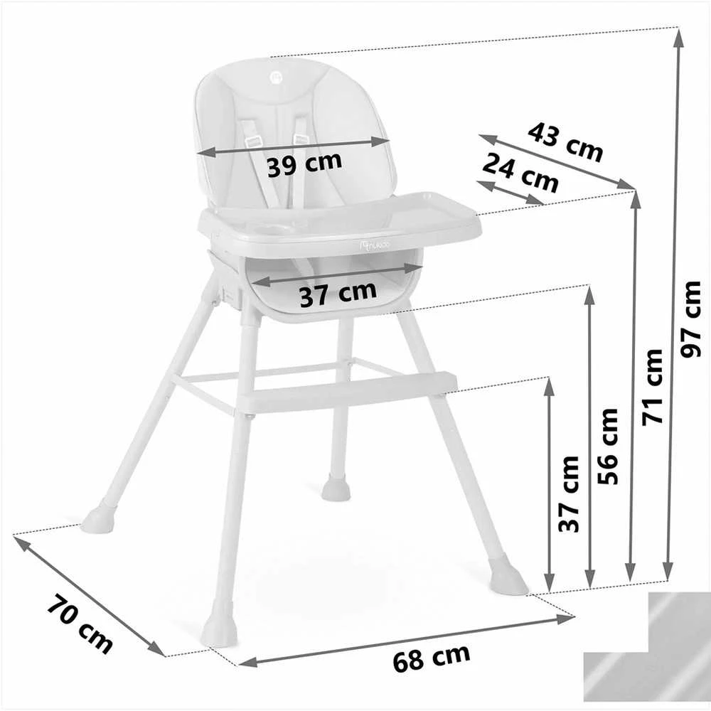 Maitinimo kėdutė Nukido Tilo 3 in1