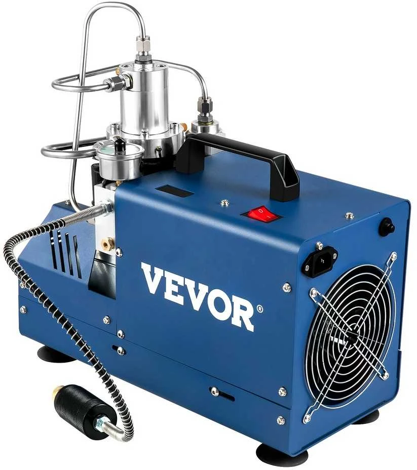 Aukšto slėgio oro kompresorius, 4500 PSI, su automatiniu sustabdymu, skirtas dažasvydžio oriniam šautuvui