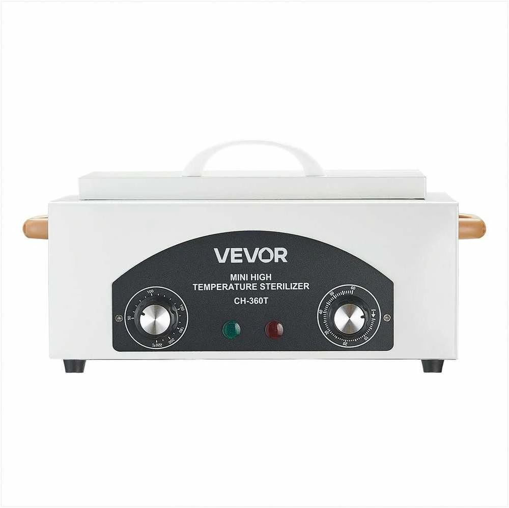 Aukštos temperatūros autoklavas nagų įrankių valymui, 2 l talpa, 300 W galia, sauso karščio spinta, laboratorinis sterilizatorius, grožio salonams