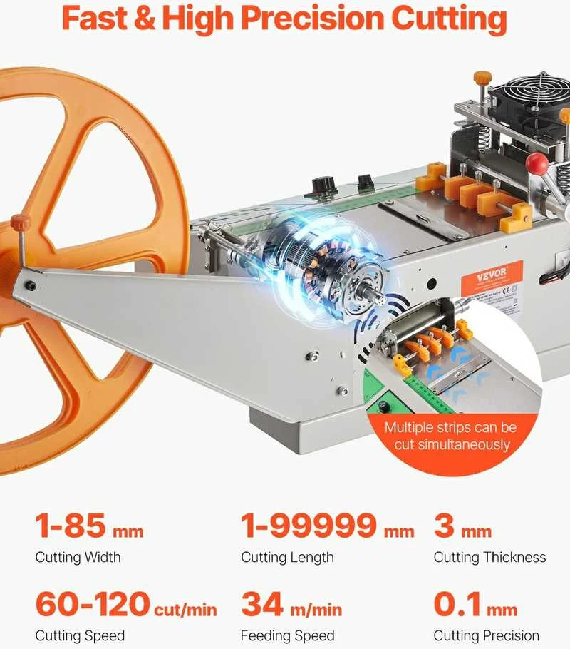 VEVOR Automatinė juostų pjaustymo mašina juostelėms