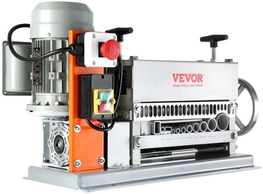 Automatinė vielos nuizoliavimo mašina 1.5-40 mm, vario atliekų perdirbimui, elektrinė, kabelių lupiklis, laidų skutiklis