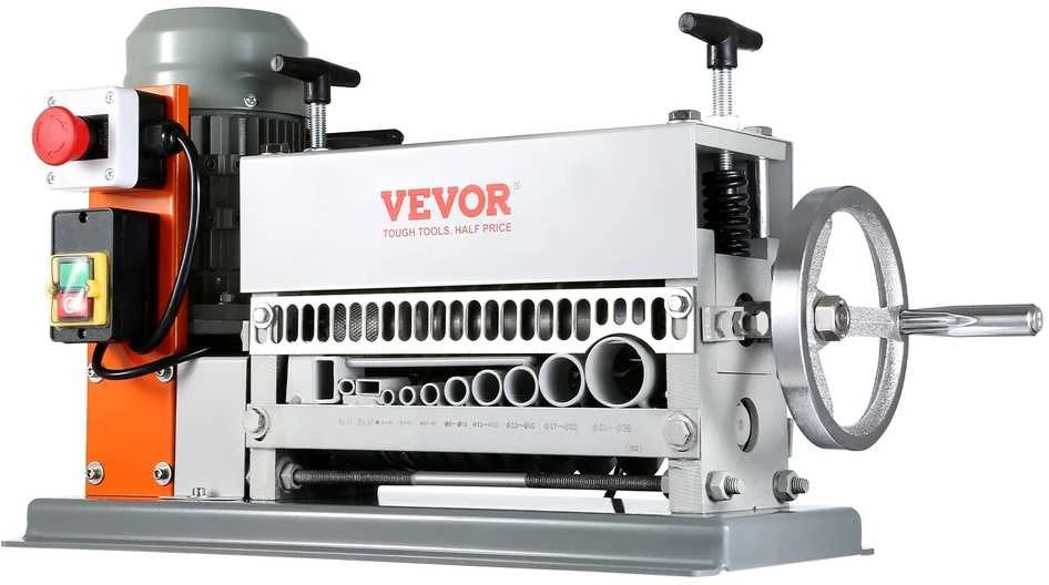 Automatinė vielos nuizoliavimo mašina 1.5-40 mm, vario atliekų perdirbimui, elektrinė, kabelių lupiklis, laidų skutiklis