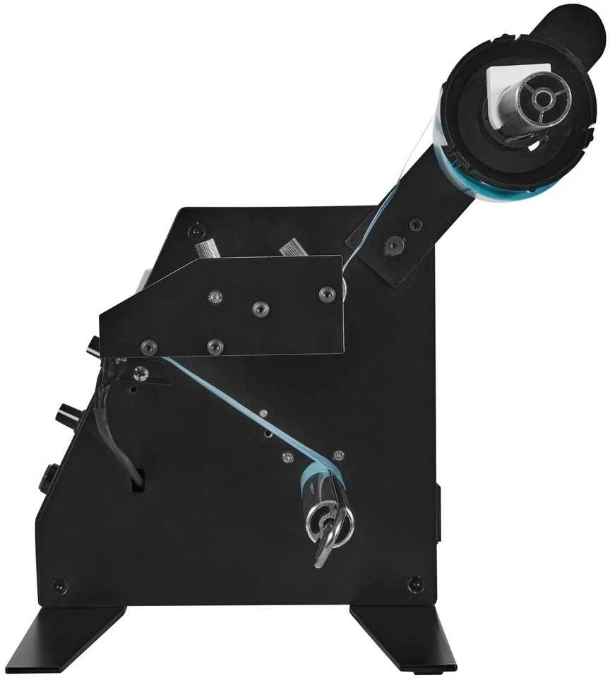 Automatinis etikečių dozatorius, reguliuojamas greitis, 15-125x3-150 mm, brūkškodams, gamybos etiketėms, lipdukų klijavimo aparatas, skaičiuotuvas