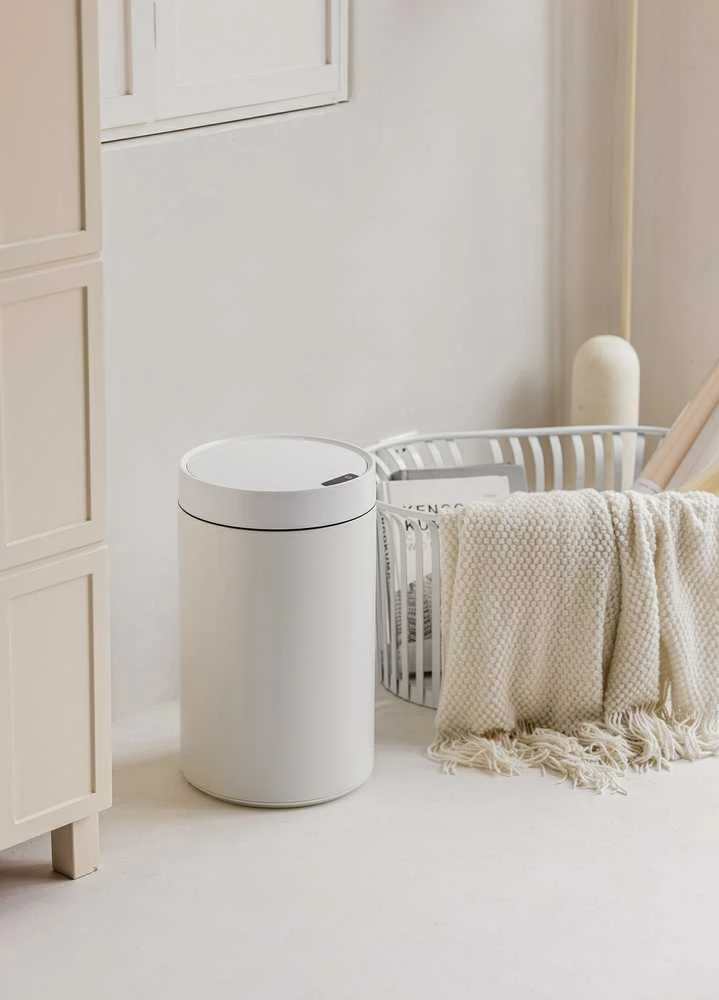 Automatinis šiukšliadėžė, balta, sensorinė, 17 l, virtuvės, bekontaktis, jutiklinė šiukšlinė