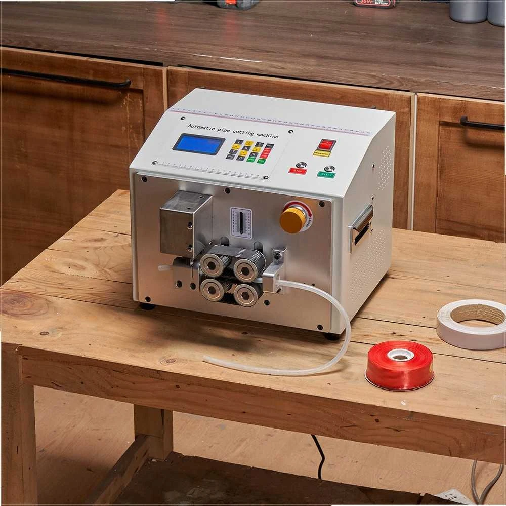 Automatinis termovamzdelių pjoviklis, PVC PE silikoniniams vamzdeliams, su LCD ekranu, 1mm-20mm pjovimo skersmuo, vamzdžių pjovimo staklės, automatinis vamzdelių pjovimo įrenginys