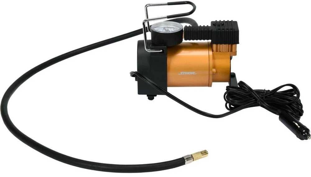 Automobilinis oro kompresorius, 12V 120W, 35LPM, nešiojamas padangų pripūtėjas, su manometru, transporto priemonės oro siurblys