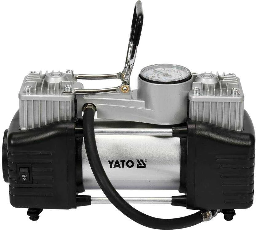 Automobilinis padangų pripūtėjas su LED, 10 bar, 12V, kompresorius, pompa
